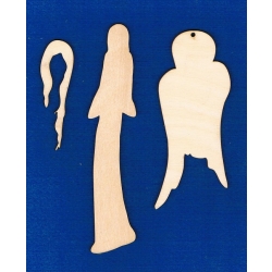 SKLEJKA #3mm Aniołek 18cm 3-częściowy skos2
